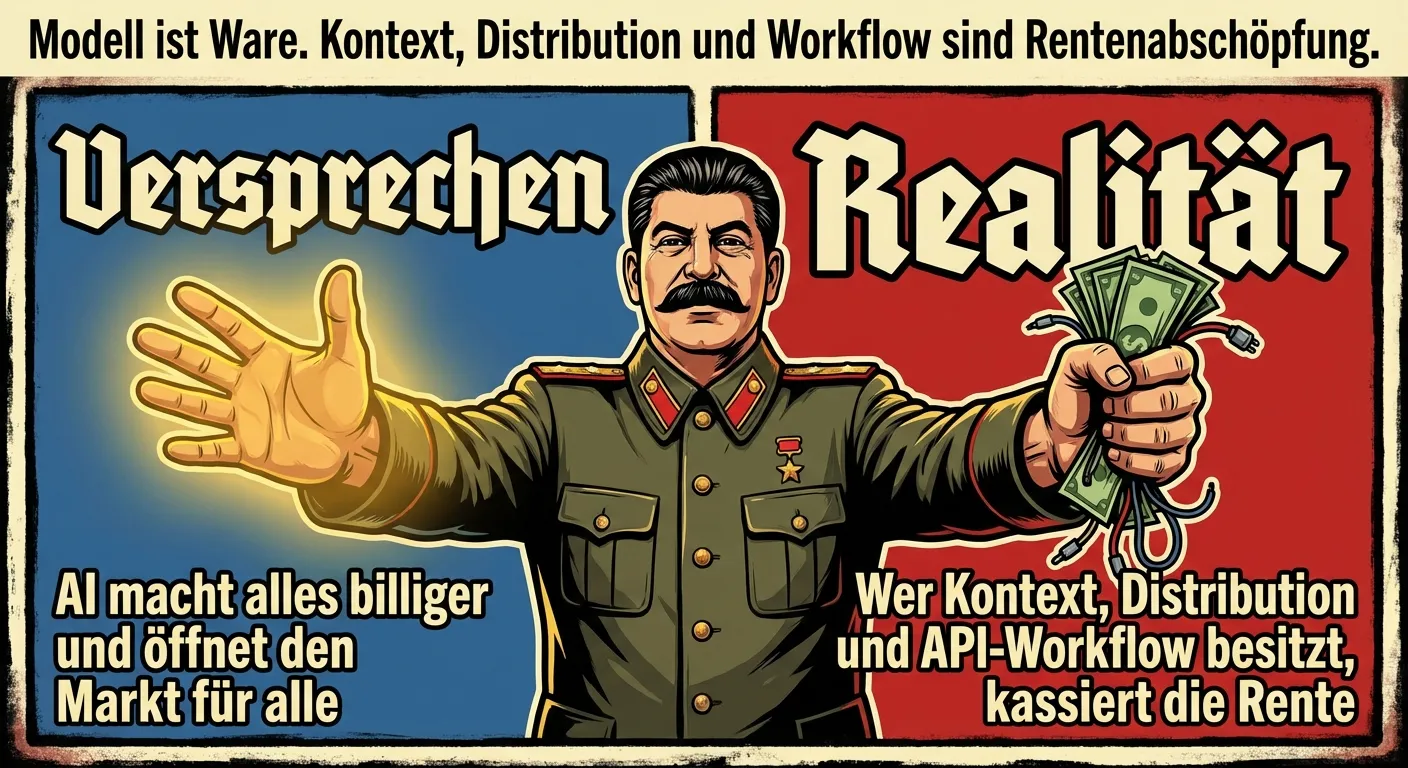Seize Maduro meme - Modell ist Ware. Kontext, Distribution und Workflow sind Rentenabschöpfung.