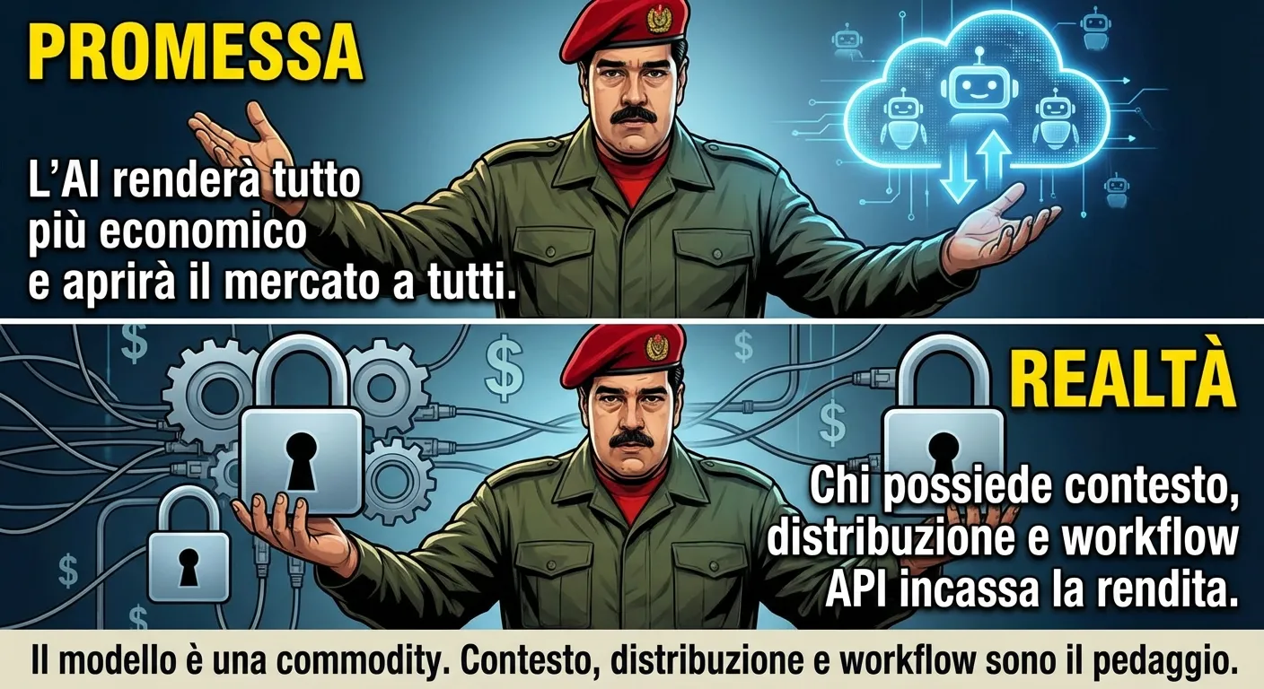 Seize Maduro meme - Il modello è una commodity. Contesto, distribuzione e workflow sono il pedaggio.