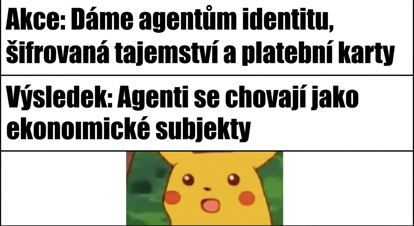 Agent dostal pas, trezor a kartu — a teď je ekonomický subjekt